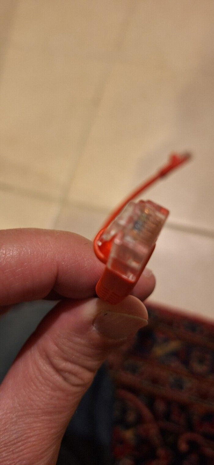 1' Ethernet Network Cable Red