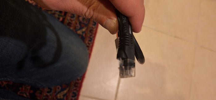 3' CAT6 Patch 550 MHZ Ethernet Network Cable Black