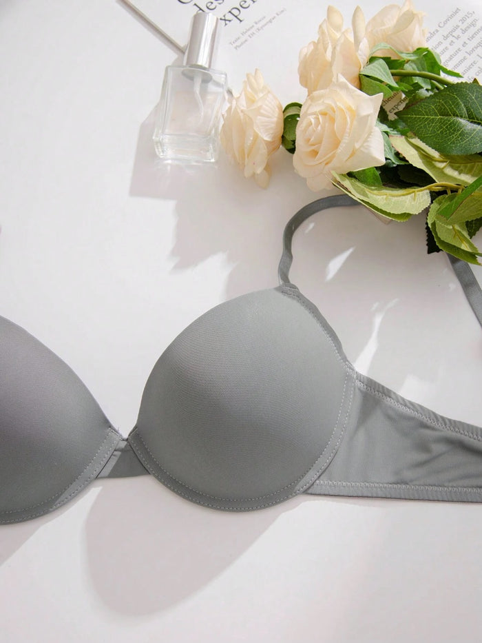 3pcs Solid Underwire Bra