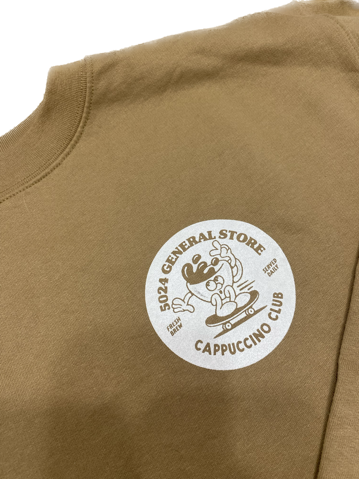 5024 Cappuccino Club Crew Neck