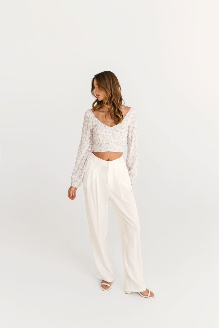 DAILYSTORY Pantalon Grace - Blanc