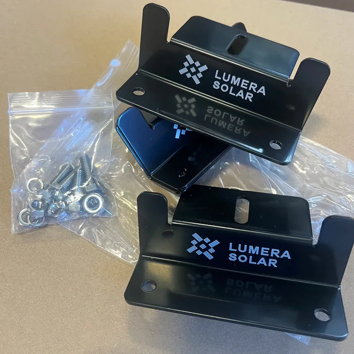 Lumera Z bracket solar panel mounting kit with stainless steel hardware