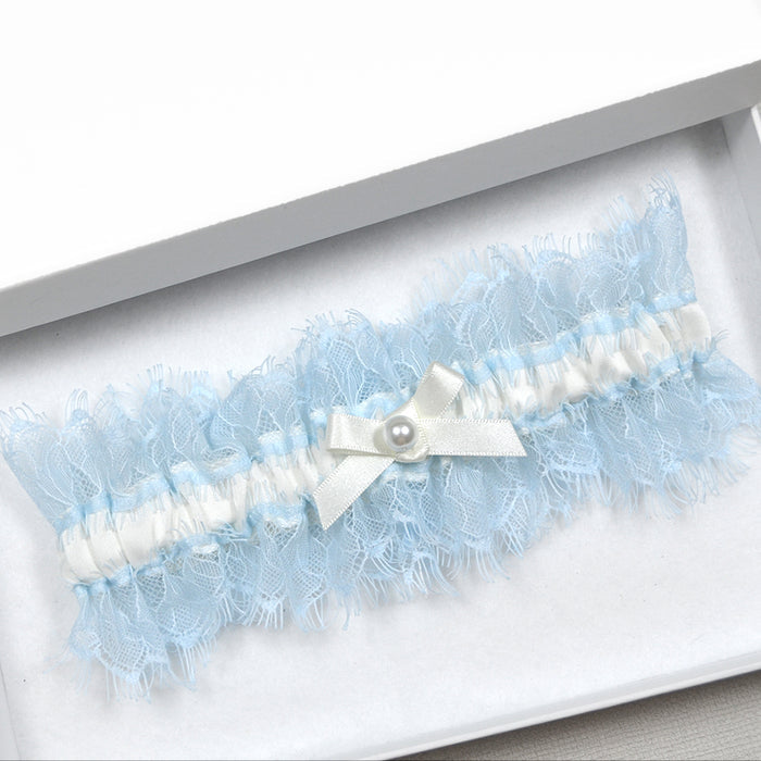 blue brides garter