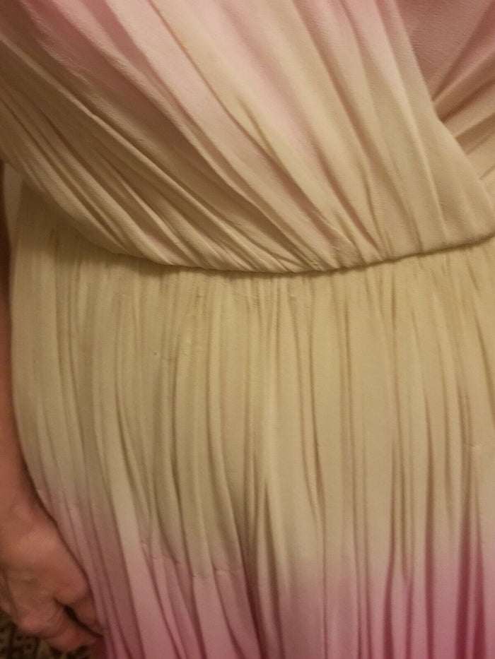 pink chiffon dress