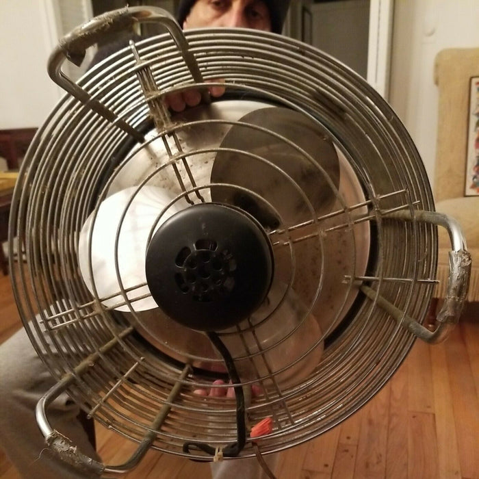 Rare Vintage 1950's Patton Air Circulator Footstool Fan - Diamonds Sapphires Rubies Emeralds