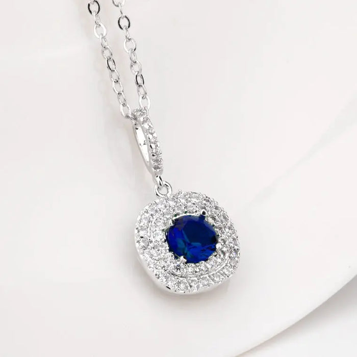 Romantic Sparkling Pave Cubic Zirconia Bridal Jewellery Set - The Wedding Garter