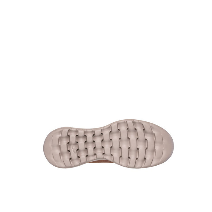 Tan boot outsole with molded tread pattern