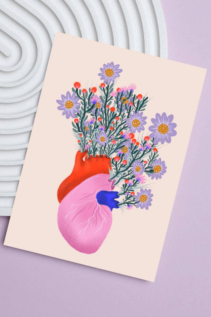 VIVIAN SOFIA Affiche Cœur Fleuri