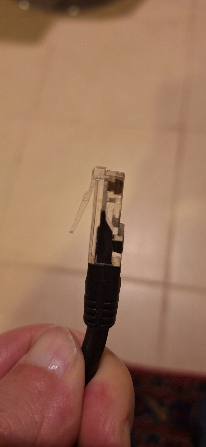 1' Ethernet Network Cable Black