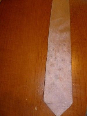 100% Silk Mauve DKNY Tie Made in USA - Diamonds Sapphires Rubies Emeralds
