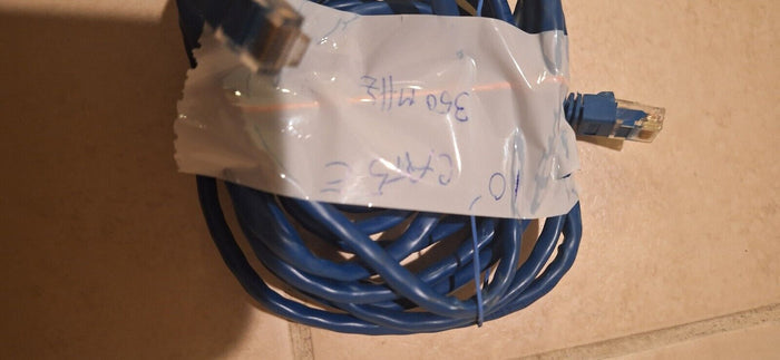 10FT Cat 5E 350MHZ Ethernet Patch Network Cable Blue - Diamonds Sapphires Rubies Emeralds