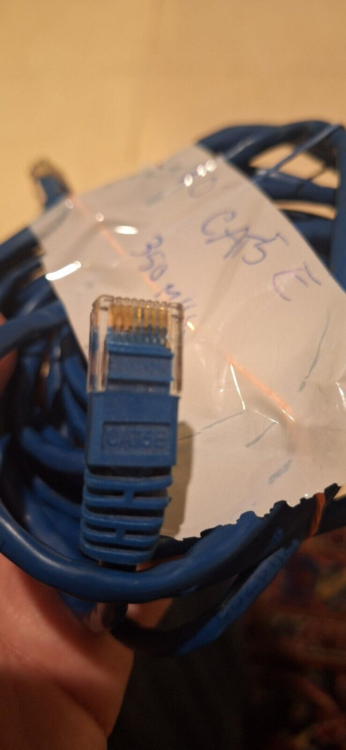 10FT Cat 5E 350MHZ Ethernet Patch Network Cable Blue - Diamonds Sapphires Rubies Emeralds