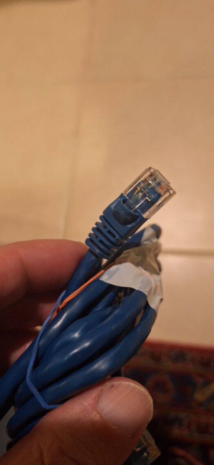 10FT Cat 5E 350MHZ Ethernet Patch Network Cable Blue - Diamonds Sapphires Rubies Emeralds