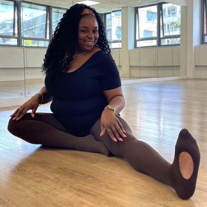 120 Denier Convertible Dance Tights - Hot Chocolate