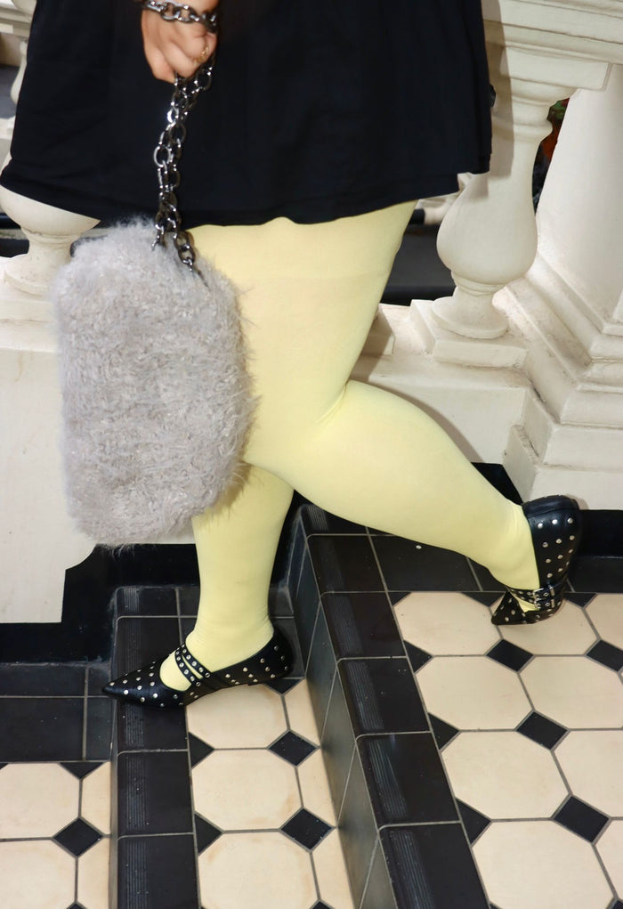 120 Denier Super-Opaque Tights - Butter