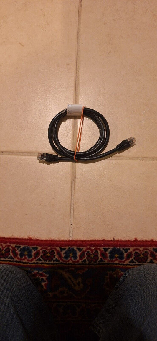 3' CAT6 Patch 550 MHZ Ethernet Network Cable Black
