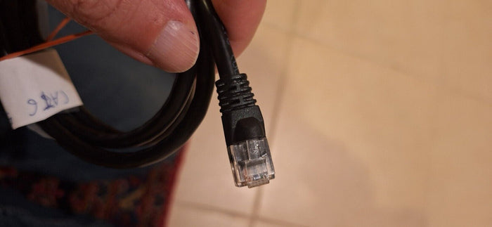 3' CAT6 Patch 550 MHZ Ethernet Network Cable Black
