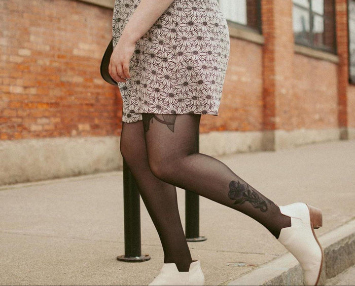 30 Denier Sheer Tights - Liquorice Black