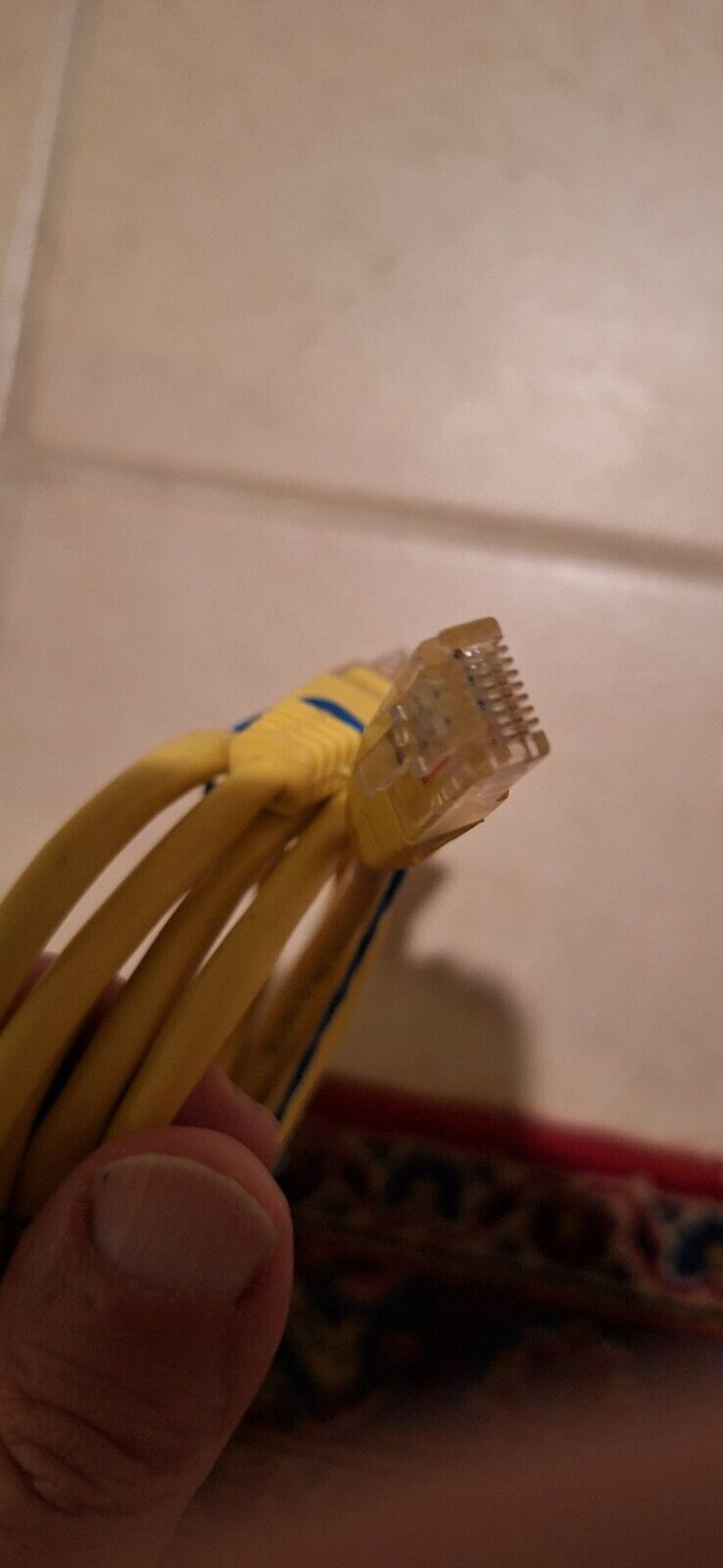 4' Cat5e Cable Network Wire Internet Patch Ethernet UTP Yellow