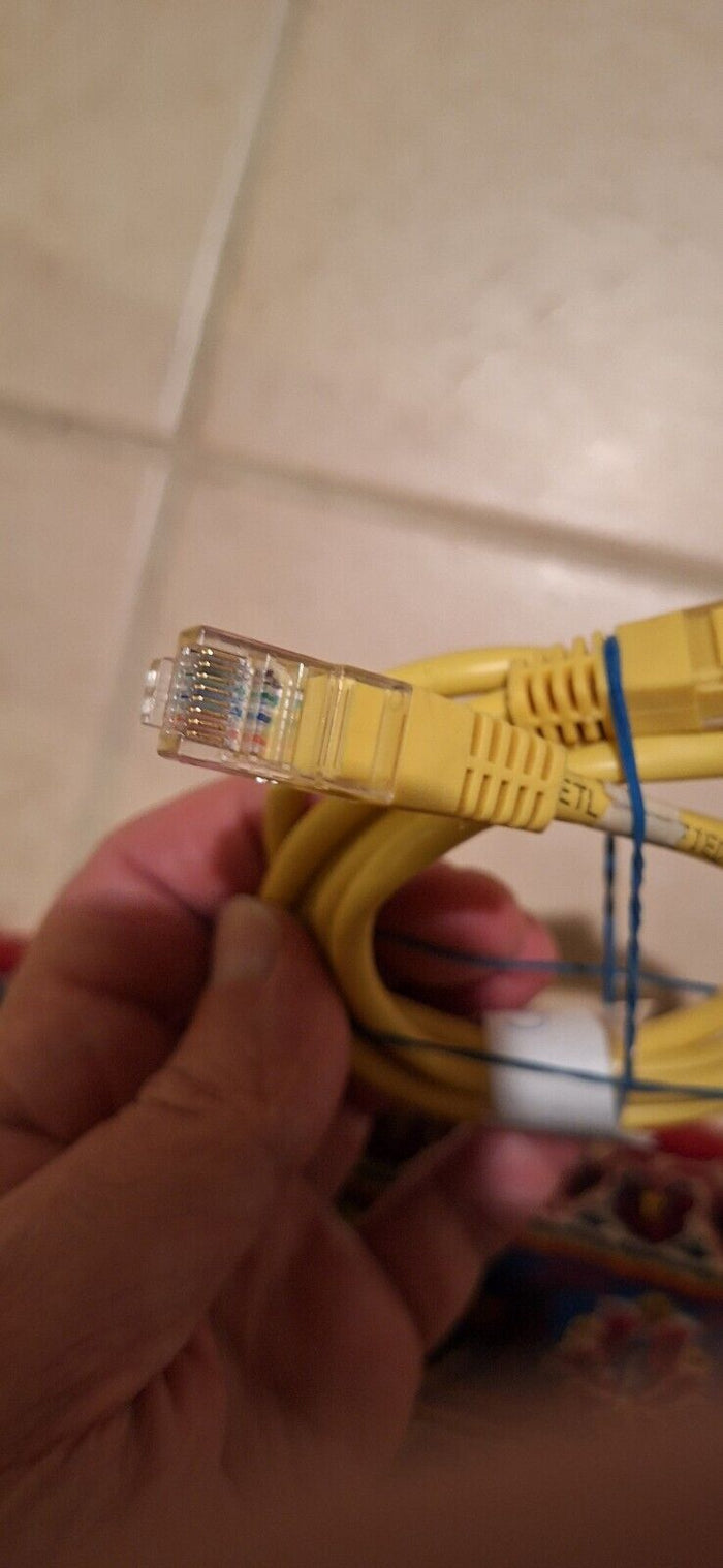 4' Cat5e Cable Network Wire Internet Patch Ethernet UTP Yellow