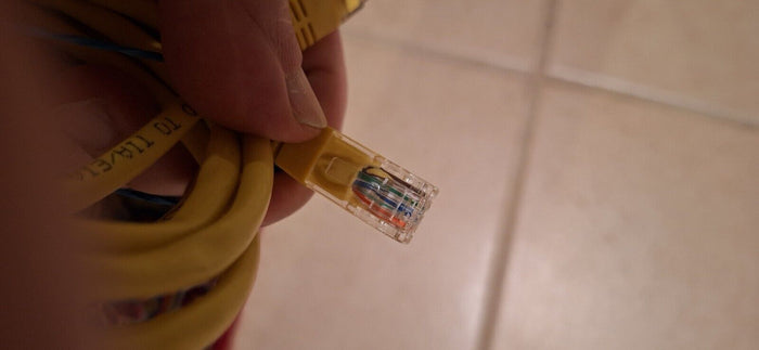 4' Cat5e Cable Network Wire Internet Patch Ethernet UTP Yellow