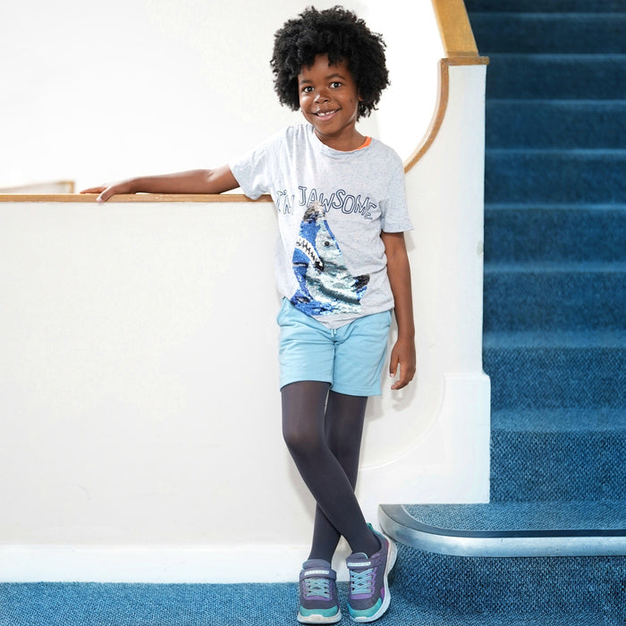 50 Denier Kids Tights - Slate Grey