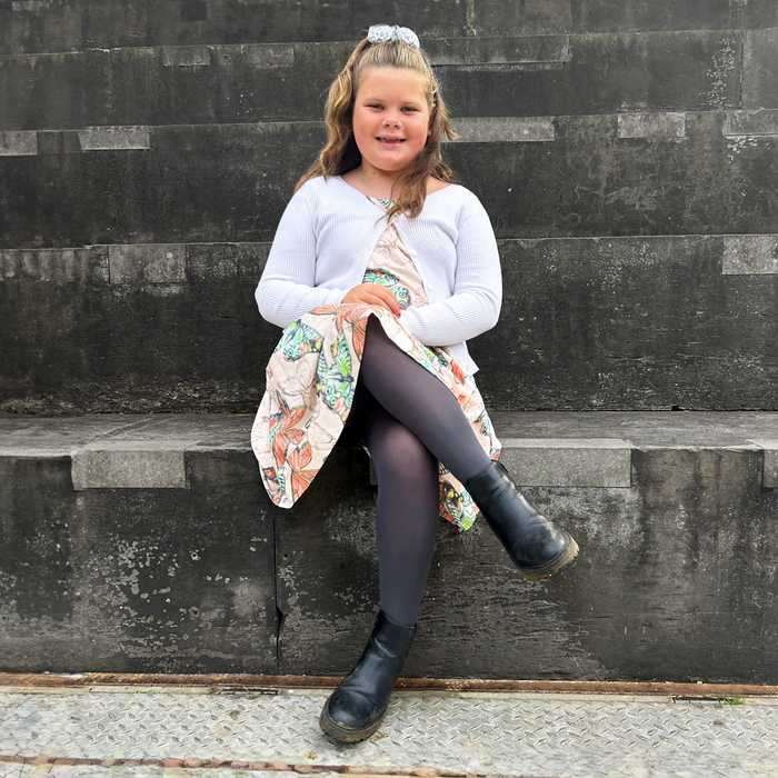 50 Denier Kids Tights - Slate Grey