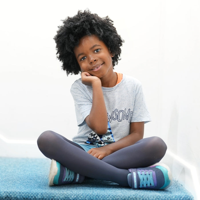 50 Denier Kids Tights - Slate Grey