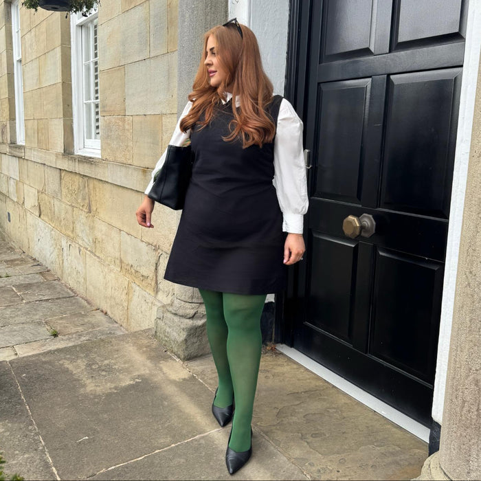 50 Denier Semi - Opaque Tights - Petit Pois