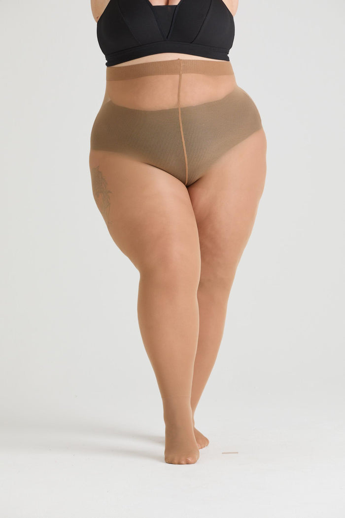 50 Denier Semi-Opaque Tights - Caramel Latte