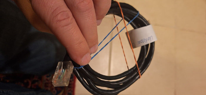 7' Network Cable Black BROKEN LATCH AT ONE END!!!