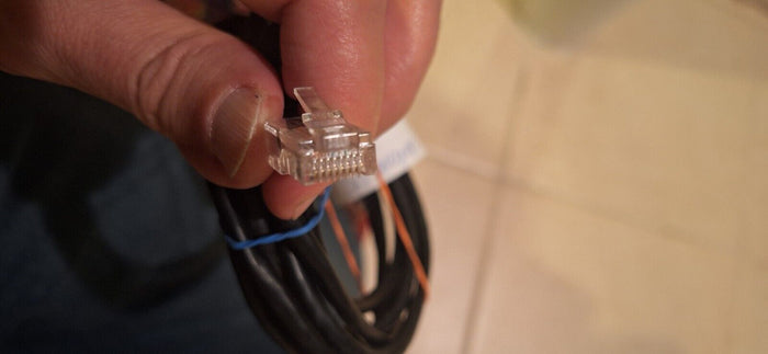 7' Network Cable Black BROKEN LATCH AT ONE END!!!