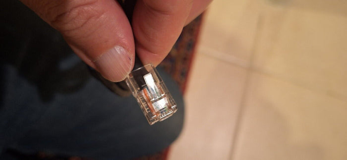 7' Network Cable Black BROKEN LATCH AT ONE END!!!
