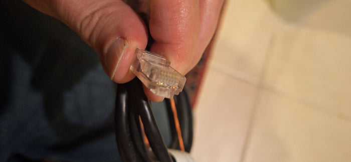 7' Network Cable Black BROKEN LATCH AT ONE END!!!