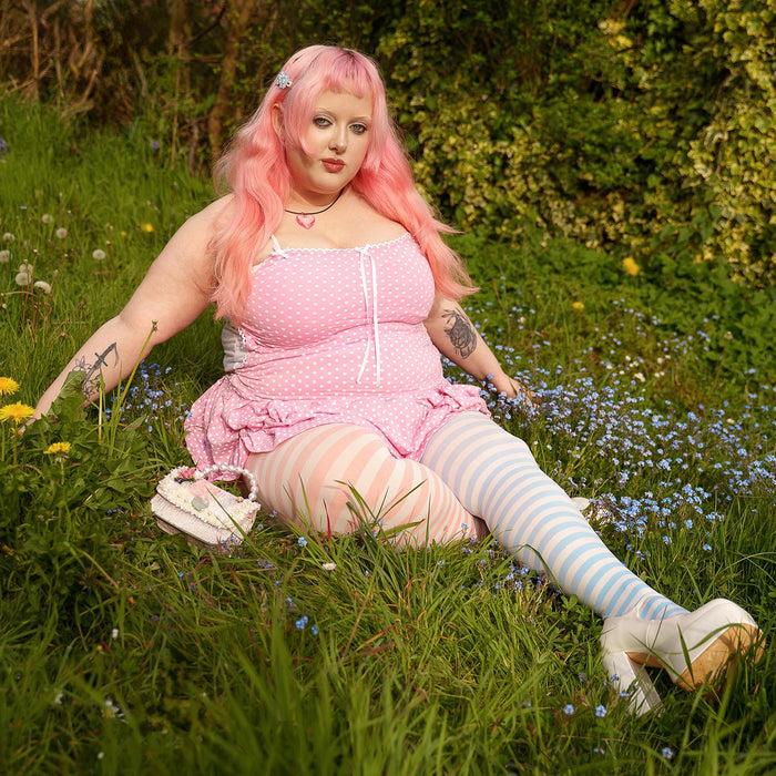 80 Denier Duo Tights - Blush Breeze