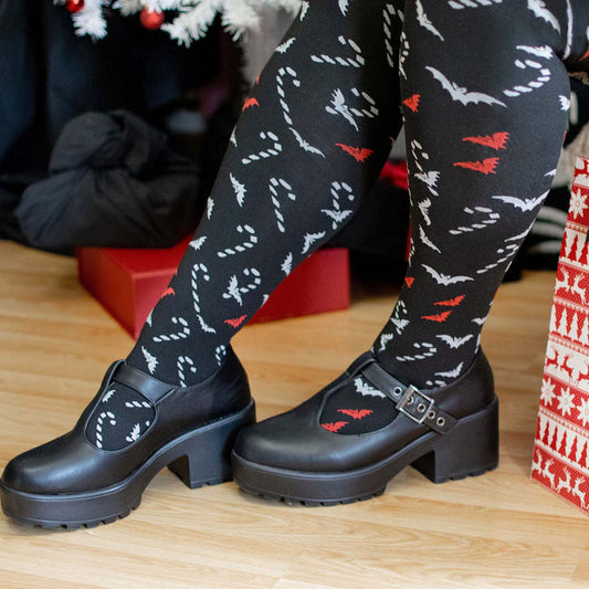 80 Denier Opaque Tights - Bad Santa