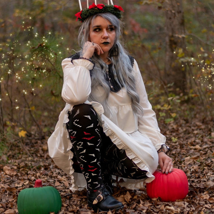 80 Denier Opaque Tights - Bad Santa