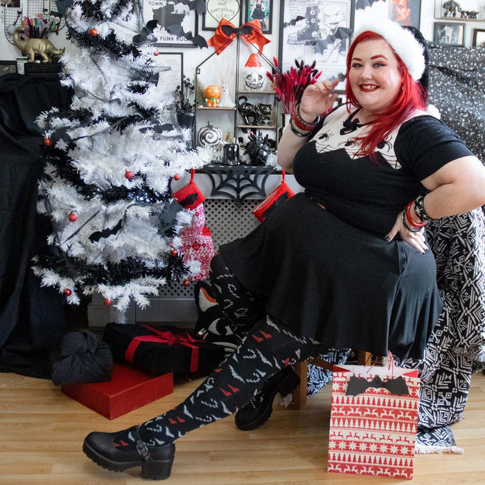 80 Denier Opaque Tights - Bad Santa