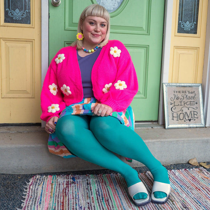 80 Denier Opaque Tights - Beach Bum