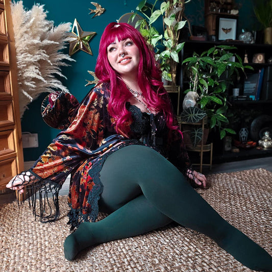 80 Denier Opaque Tights - Crocodile