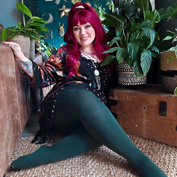 80 Denier Opaque Tights - Crocodile