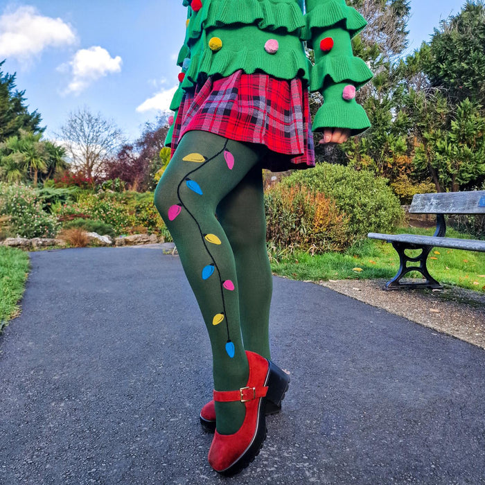 80 Denier Opaque Tights - Fairy Lights