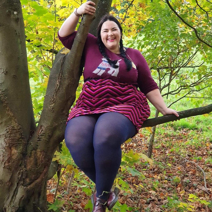 80 Denier Opaque Tights - Navy