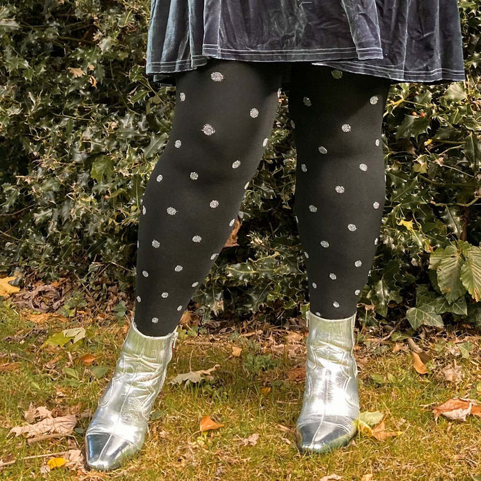 80 Denier Opaque Tights - Polka Bear