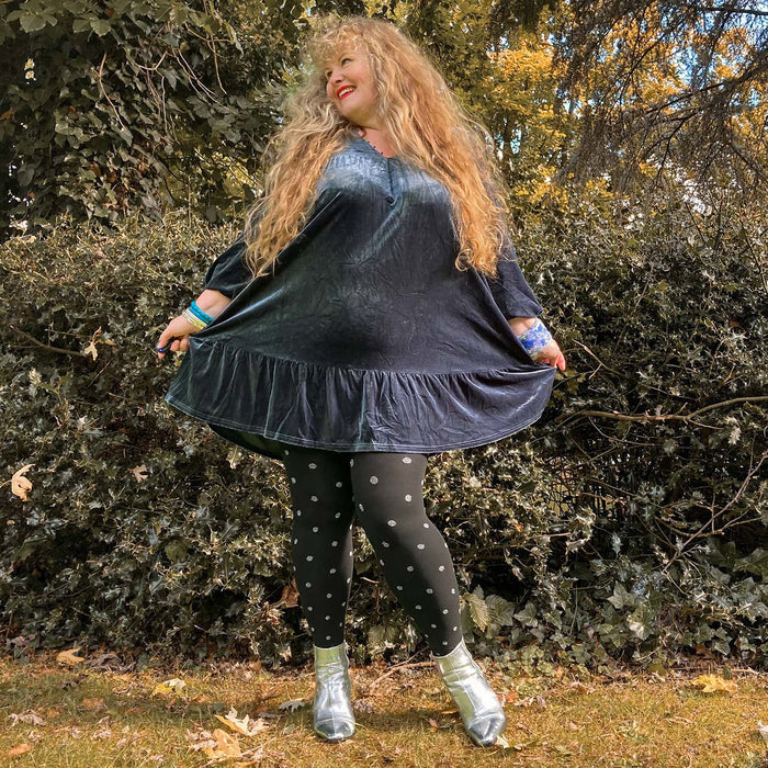 80 Denier Opaque Tights - Polka Bear