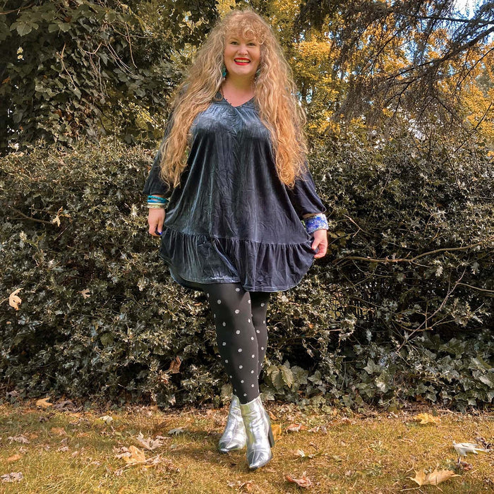 80 Denier Opaque Tights - Polka Bear