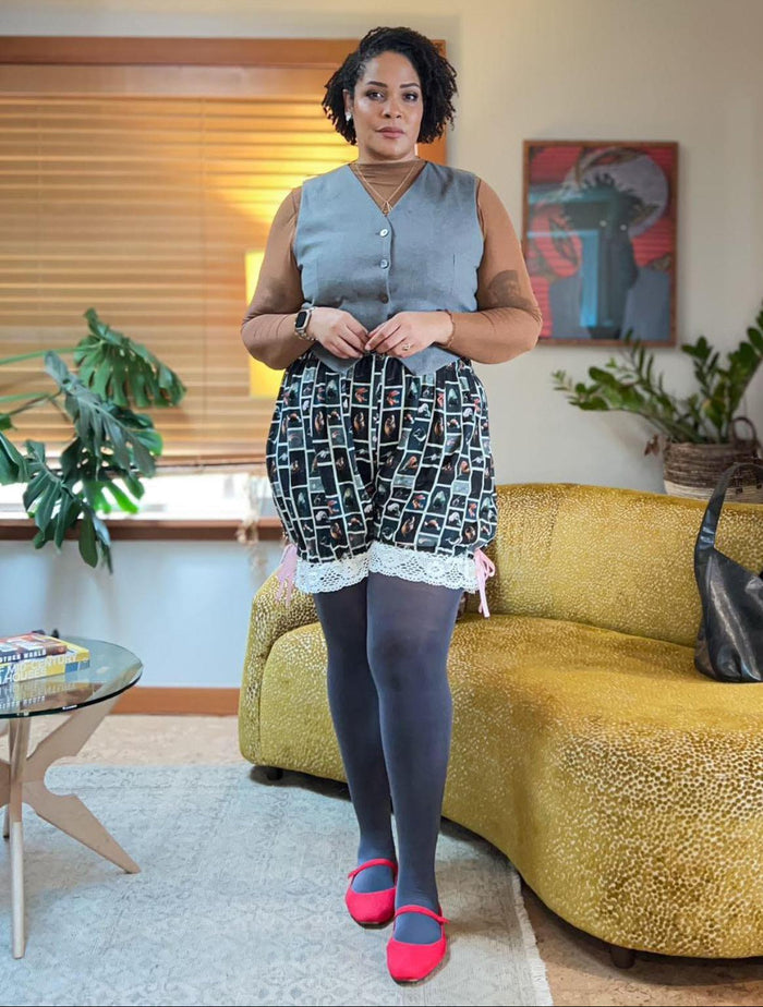 80 Denier Opaque Tights - Slate