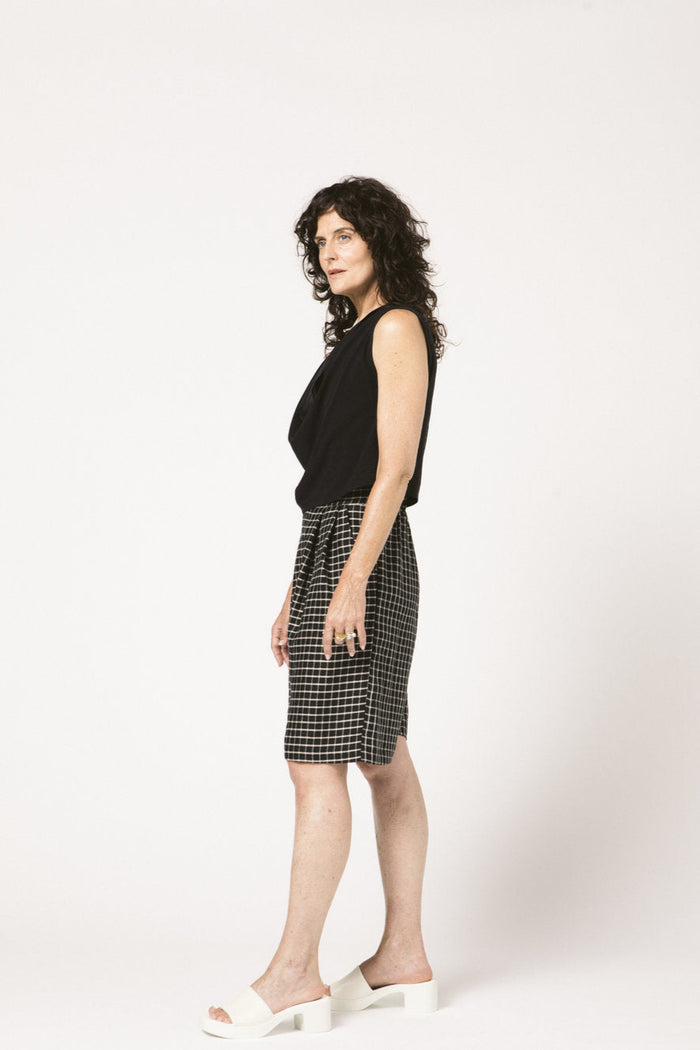 ALLISON WONDERLAND Bermuda Railspur - Carreaux Noir