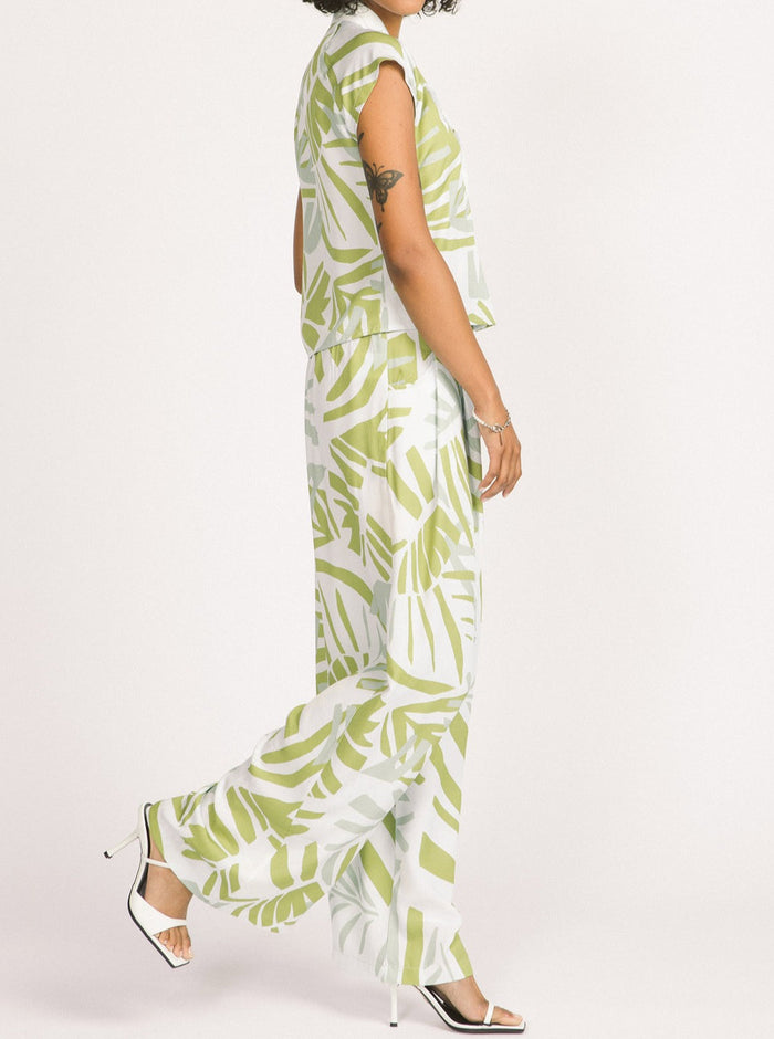 ALLISON WONDERLAND Pantalon Darcy - Feuille