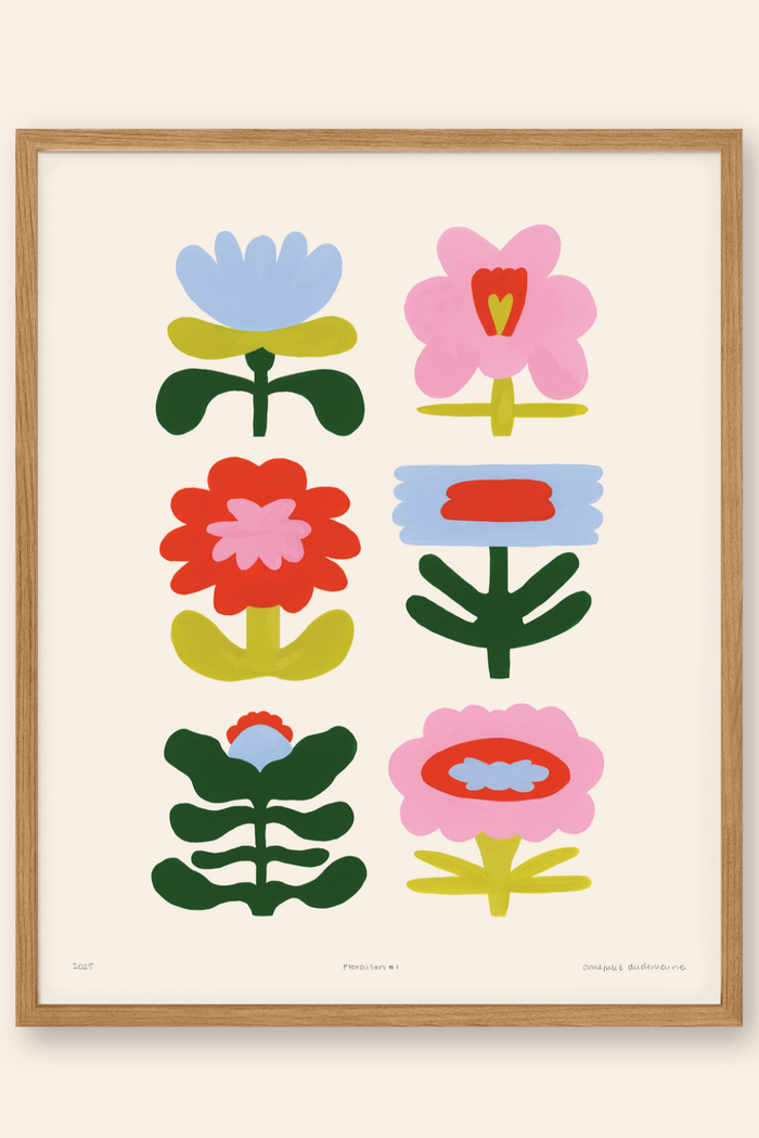 ANNE JULIE DUDEMAINE Affiche Floraison 1